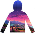 Electric Sunset Sun Hoodie