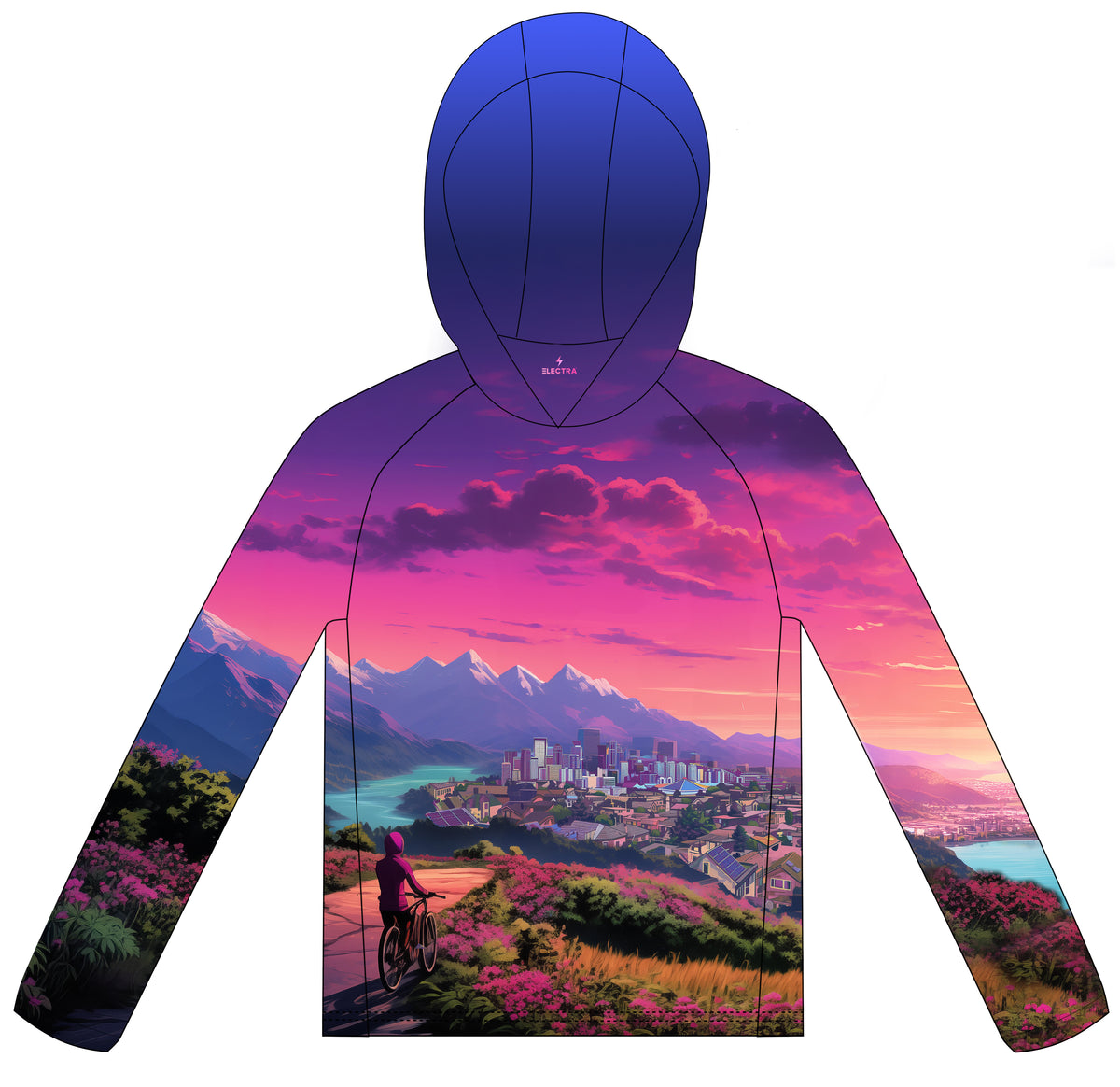 Electric Sunset Sun Hoodie