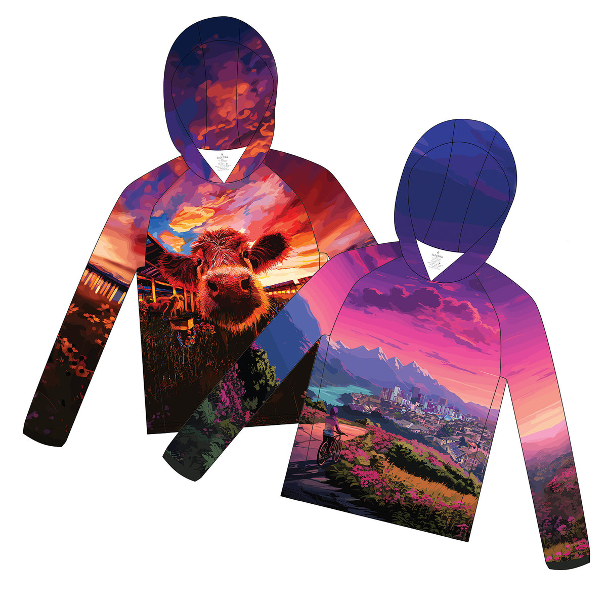Electra sun hoodies to share with friends